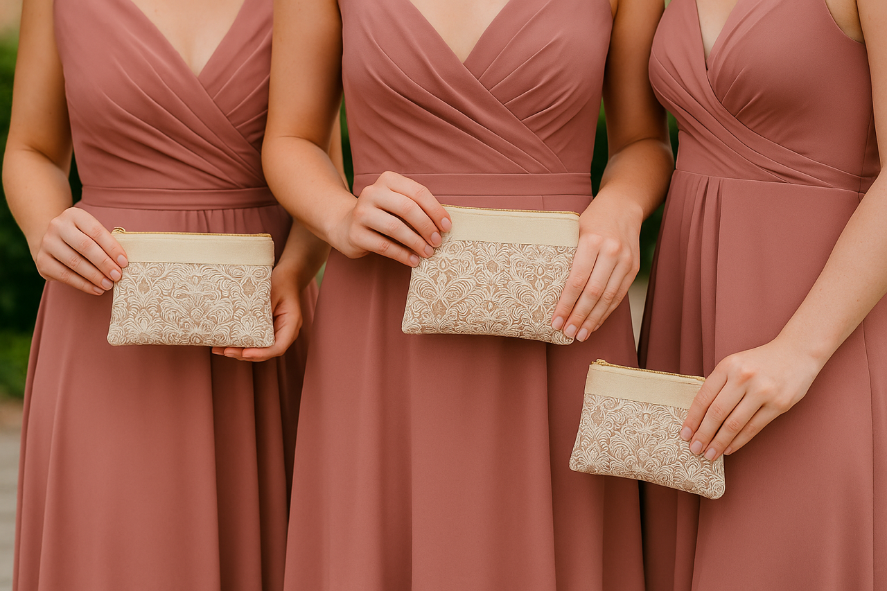 Golden Grace Medium Lined Pouch