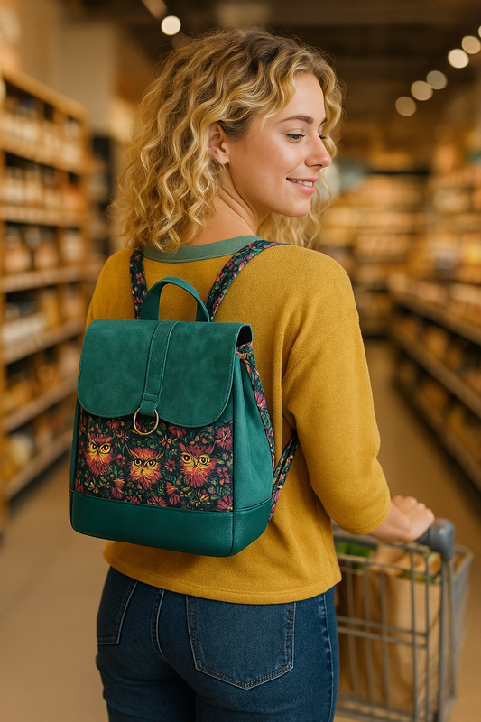 Emerald Owl Garden Backpack