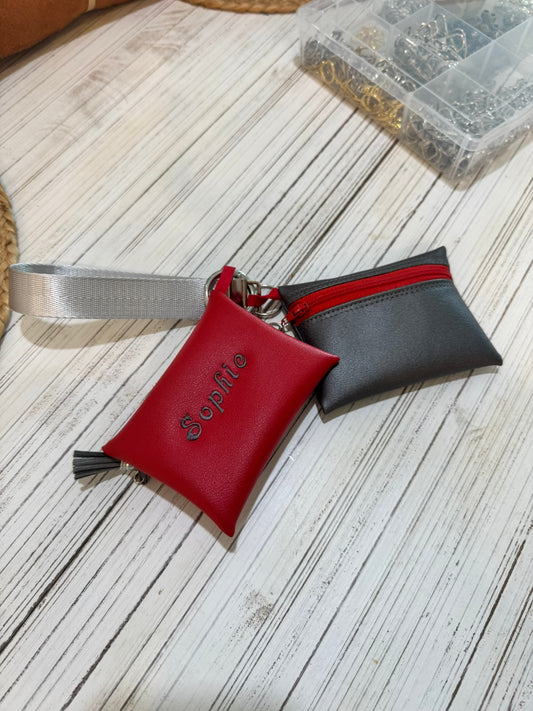 Scarlet & Grey Team Wristlet (Personalization Extra)