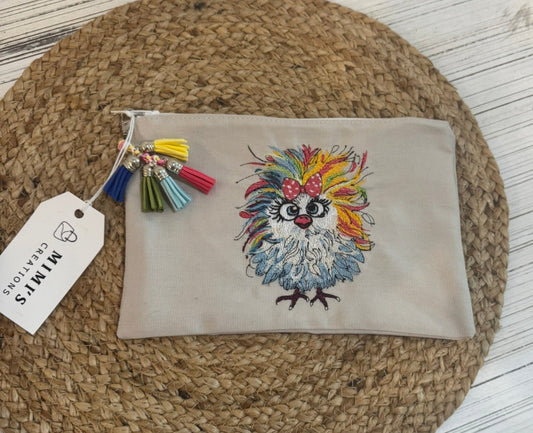 Crazy Bird Pouch (Lined)