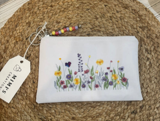 Mixed Flowers Pouch (Lined)