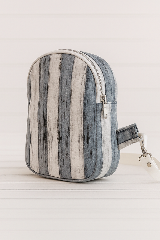 Striped Mini Sling Bag